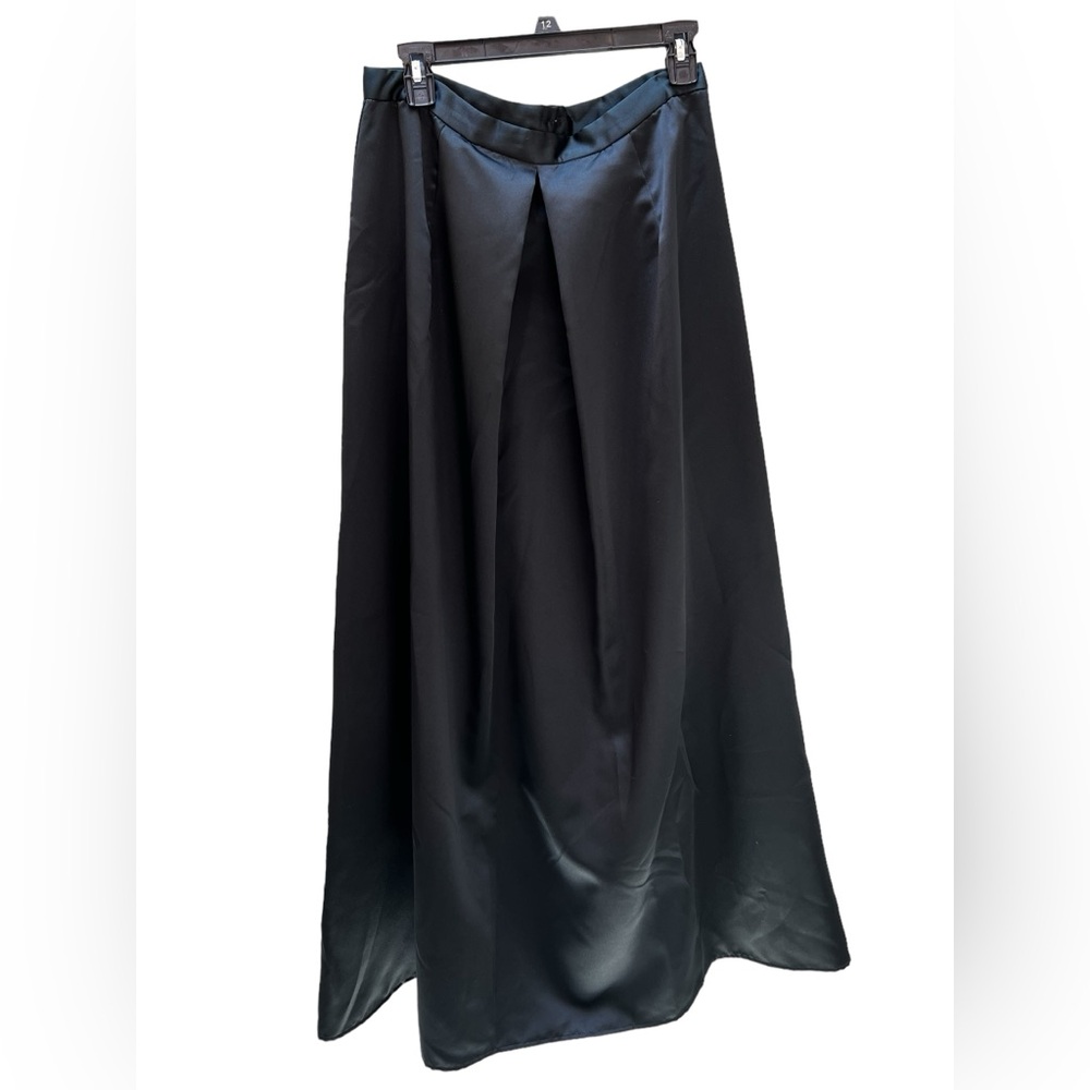 Vintage De Laru By Sheila Yen Maxi Satin Skirt Size 13/14 Approx 15” W 43” L